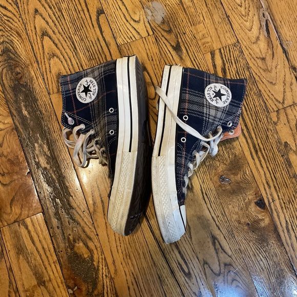 Converse All Star Chuck Taylor Plaid High Top Mens 10 Wmn 12 Rare - Picture 3 of 12